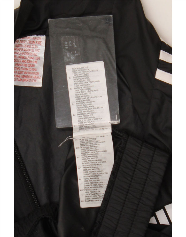 Adidas Pige Træningsdragt Topjakke 14-15 År Sort Polyester