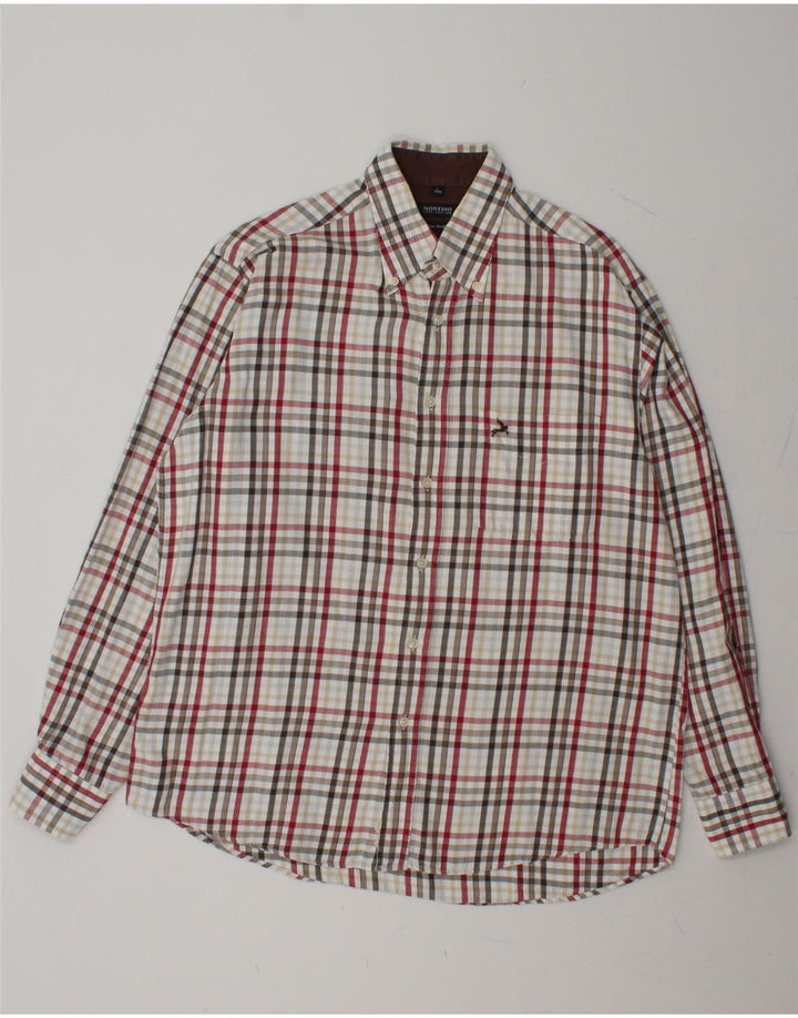 VINTAGE Mens Flannel Shirt Size 41/42 Large Multicoloured Check Vintage Vintage and Second-Hand Vintage from Messina Hembry 
