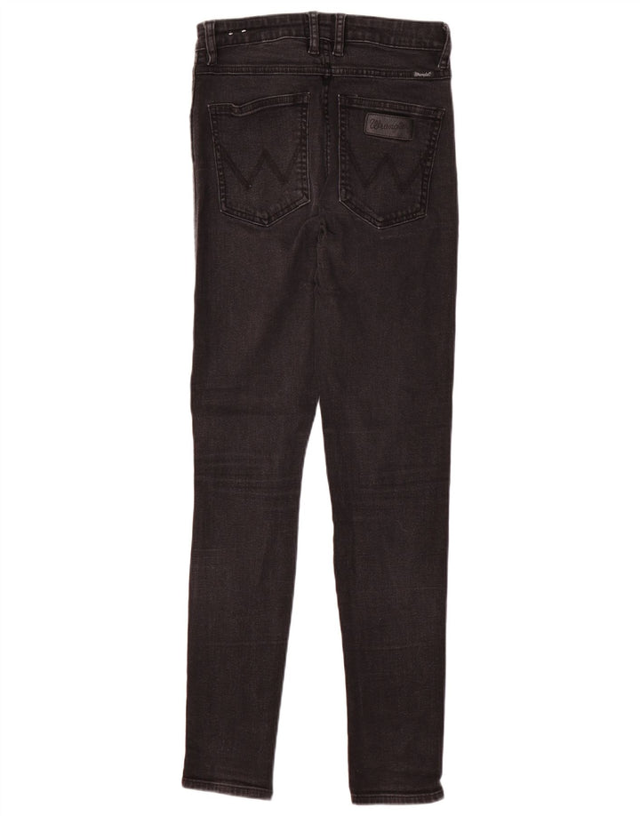 Wrangler drenge skinny jeans med høj talje 9-10 år W28 L28 sort bomuld