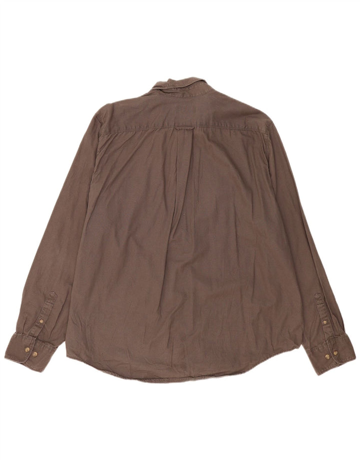 Eddie Bauer herreskjorte 2XL brun bomuld