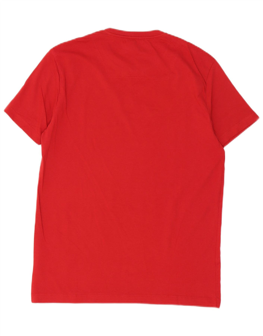 Gas Herre grafisk T-shirt top lille rød bomuld