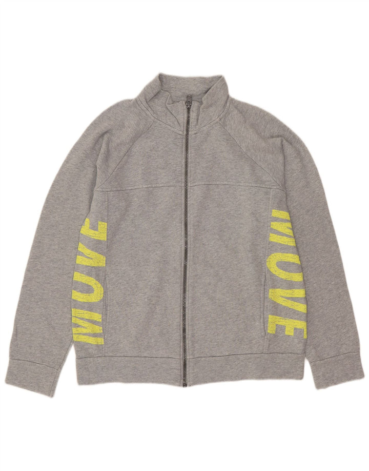 Benetton Boys Grafisk træningsdragt Topjakke 11-12 år 2XL Grå Flecked