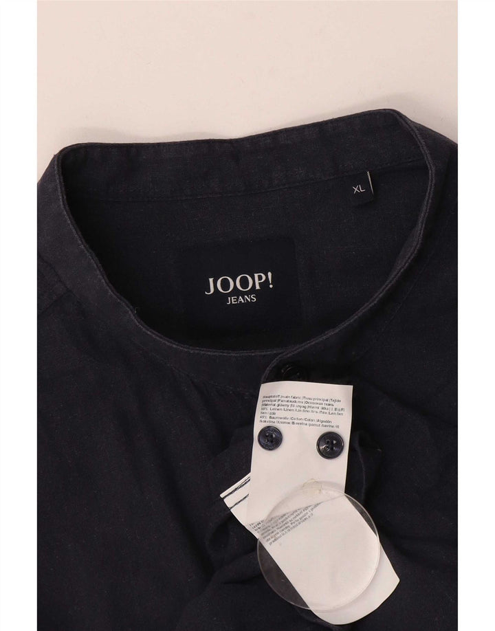 Joop Herreskjorte XL Marineblå Linned