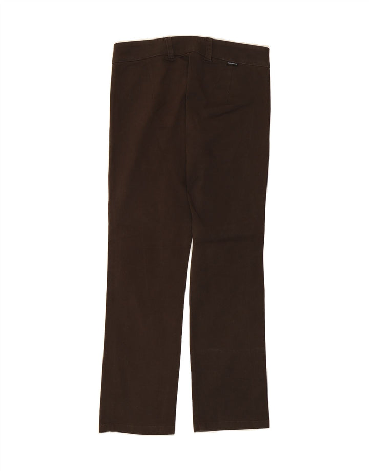 CALVIN KLEIN Womens Straight Casual Trousers W30 L29 Brown Vintage Calvin Klein and Second-Hand Calvin Klein from Messina Hembry 