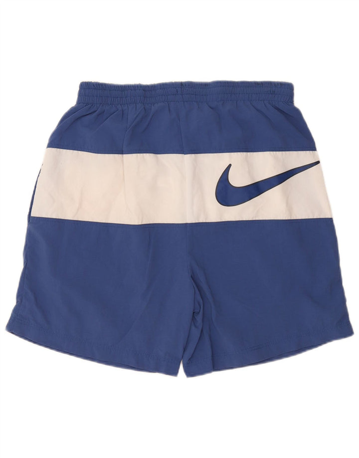 Nike Herre grafiske svømmeshorts Medium Blue Colourblock Nylon