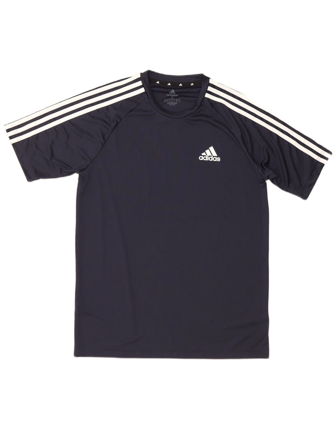 Adidas T-shirt top til mænd, lille marineblå polyester