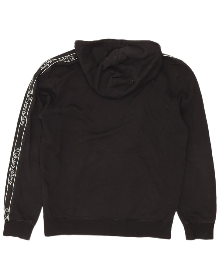 Champion Herre grafisk hættetrøje Jumper Medium Sort bomuld