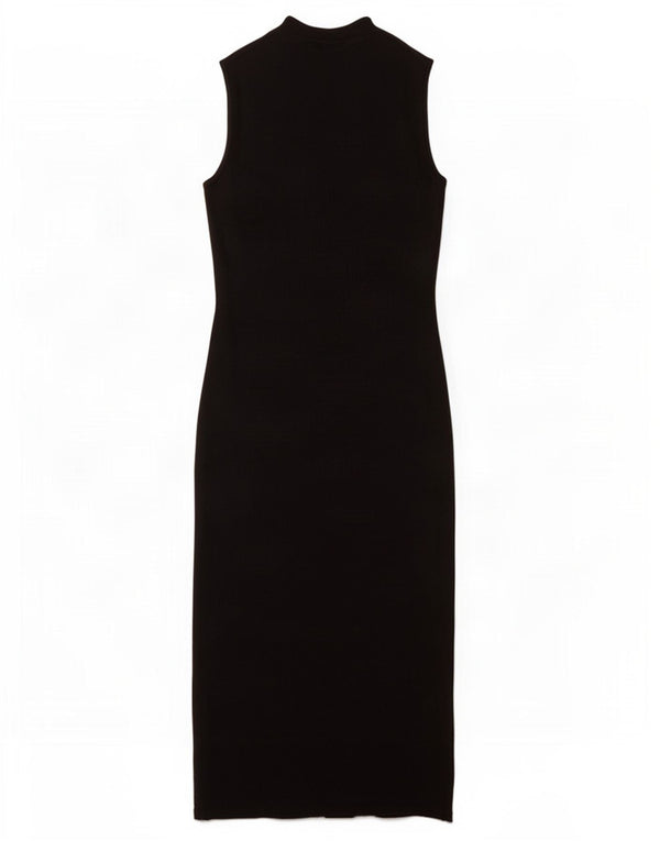 Topshop Womens Sleeveless Bodycon Dress UK 14 Large Black