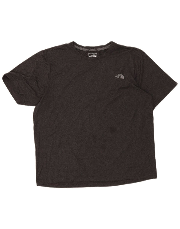 The North Face Herre T-Shirt Top Medium Grey Flecked Polyester