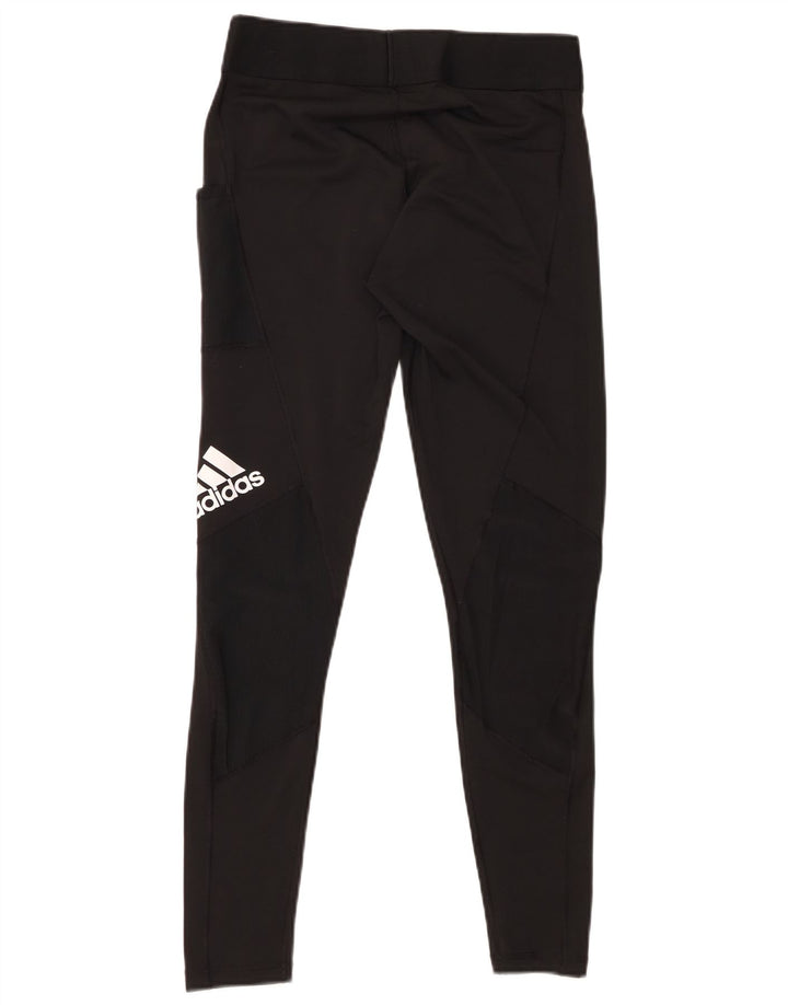 ADIDAS Aeroready Grafiske Leggings til kvinder UK 12/14 Medium Black