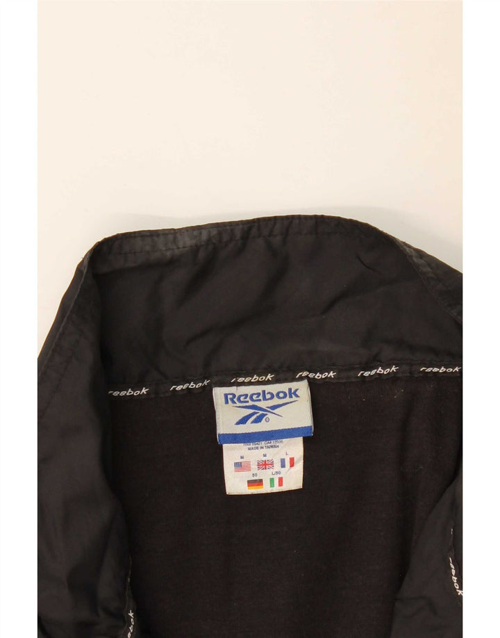 Reebok Herre Loose Fit træningsdragt Topjakke Medium Sort Colourblock