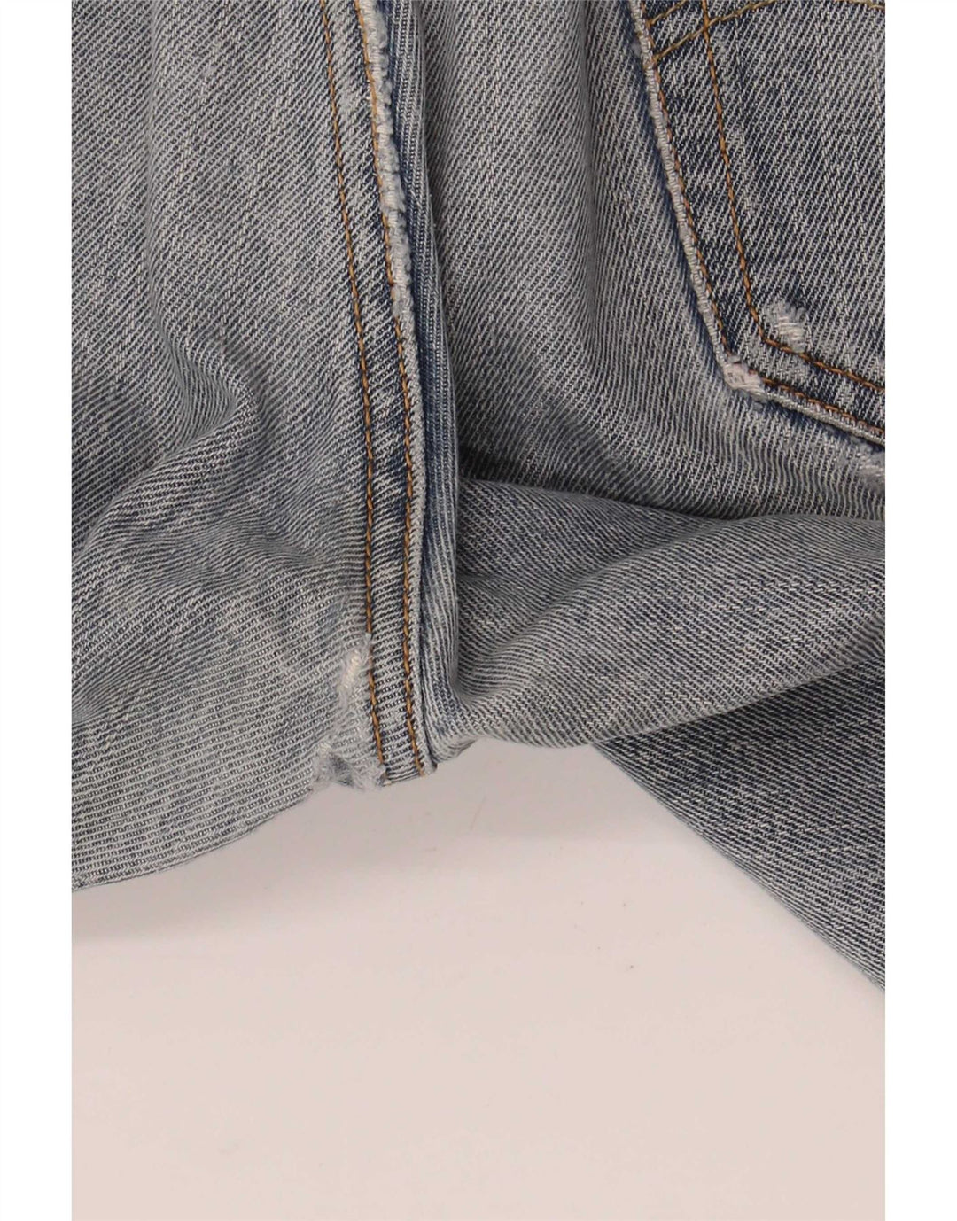 Levi's Herre 505 Distressed Straight Jeans W34 L32 Blå Bomuld