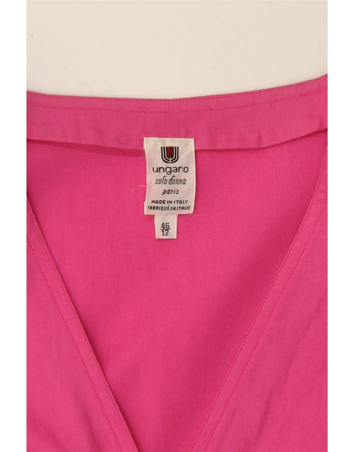 UNGARO Womens Sheath Dress UK 12 Medium Pink Vintage Ungaro and Second-Hand Ungaro from Messina Hembry 