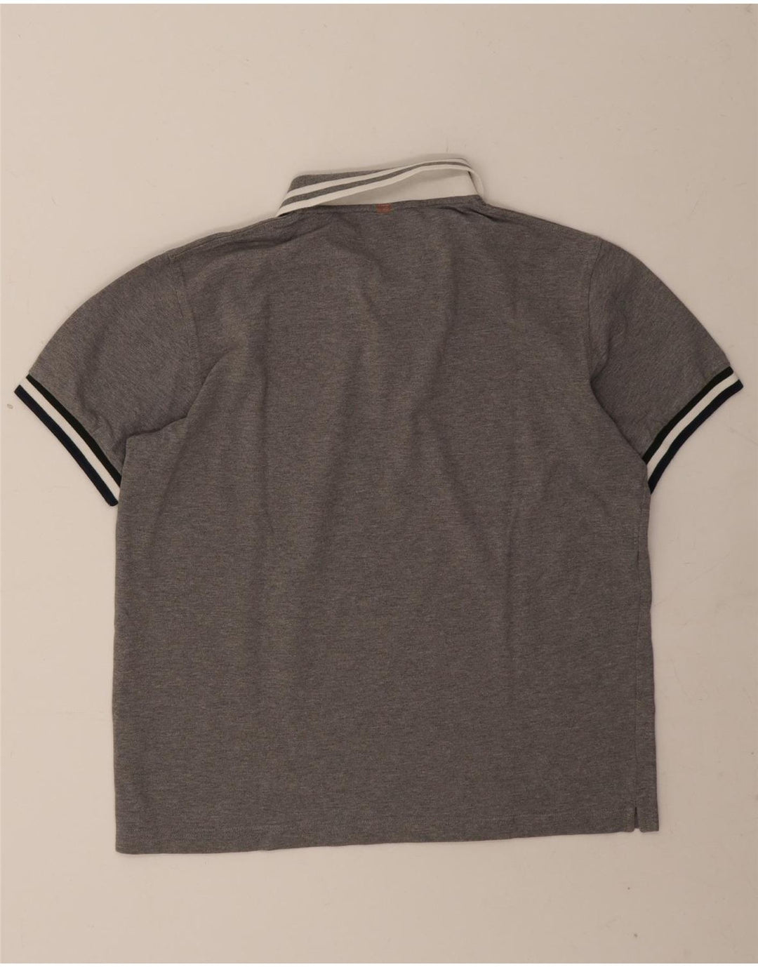 Sun68 Herre poloshirt Stor grå flækket bomuld
