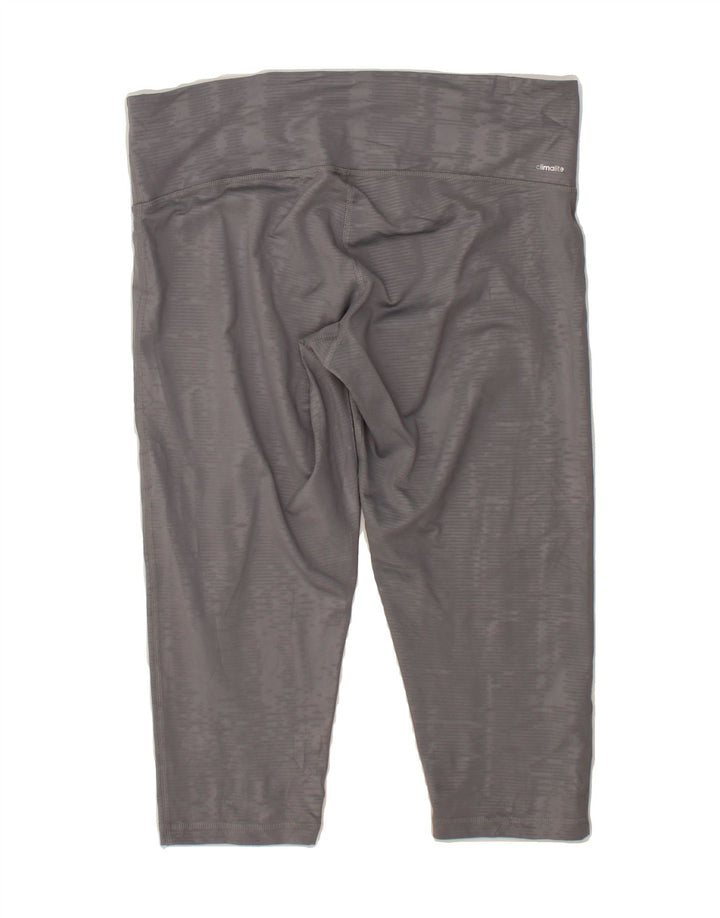 ADIDAS Womens Climalite Bermuda Sport Shorts UK 16/18 Large Grey Polyester Vintage Adidas and Second-Hand Adidas from Messina Hembry 