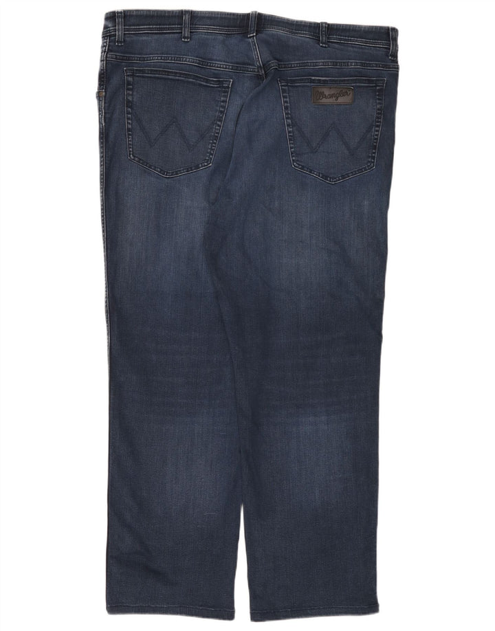 Wrangler Herre Texas Straight Jeans W44 L32 Blå Bomuld