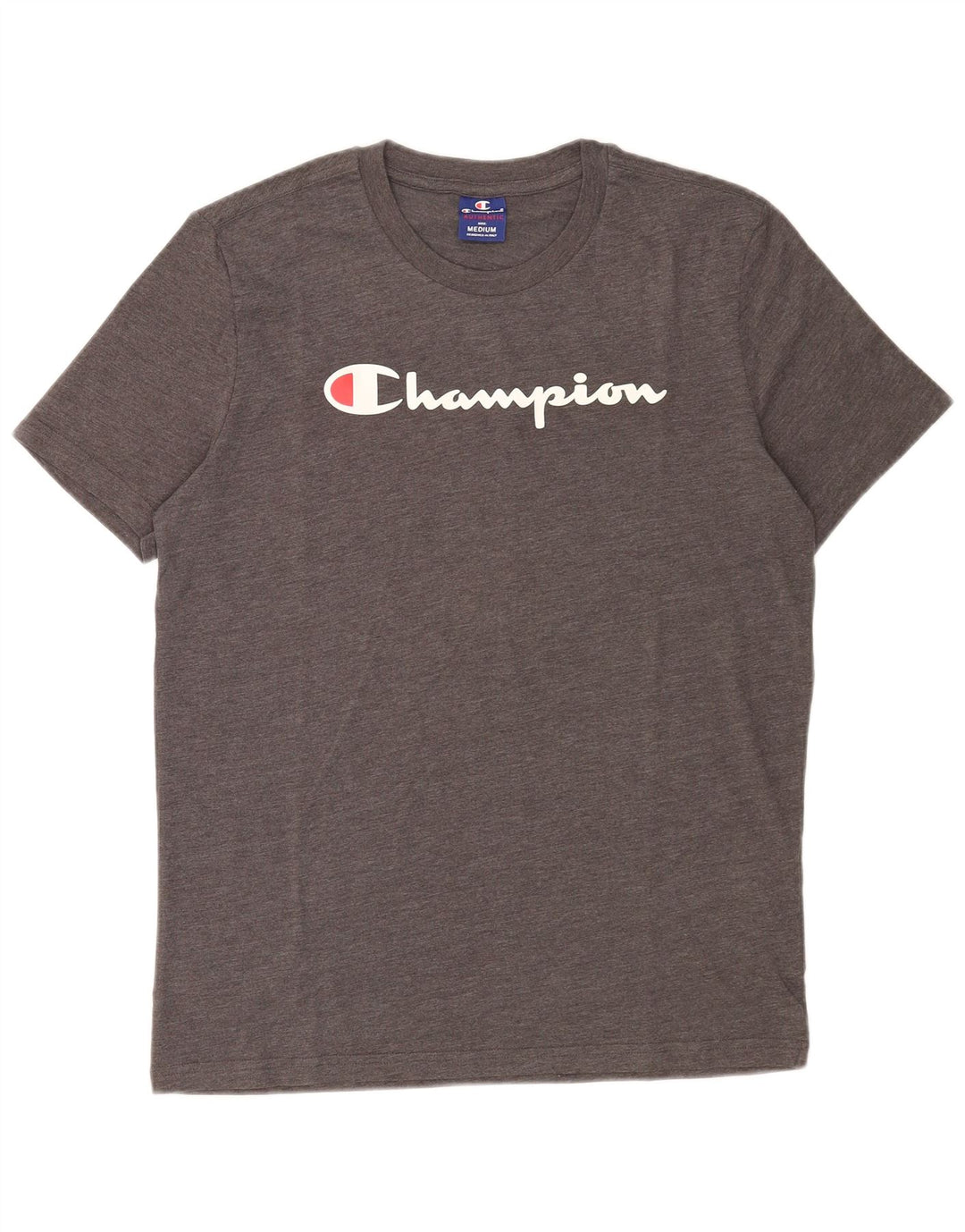 Champion Herre grafisk T-shirt Top mellemgrå bomuld