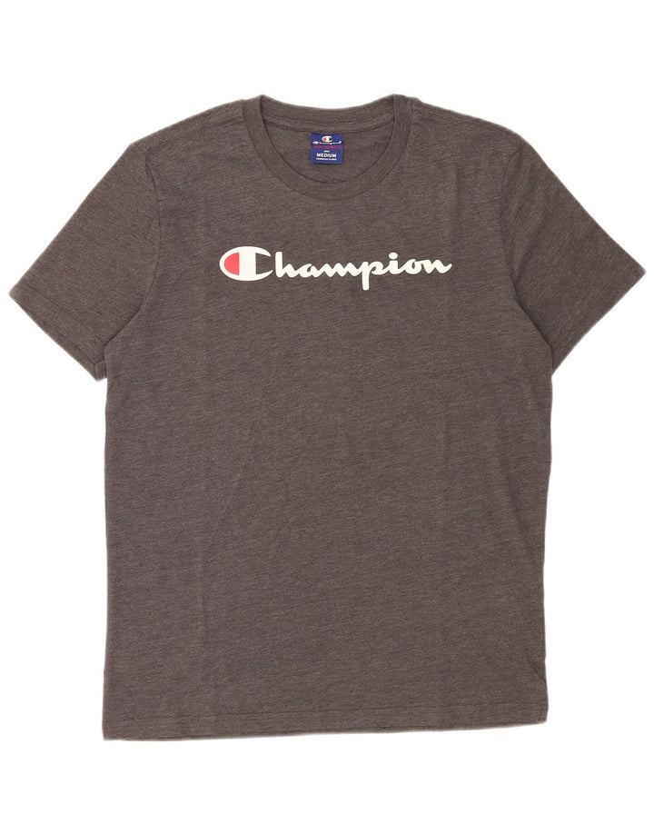 Champion Herre grafisk T-shirt Top mellemgrå bomuld
