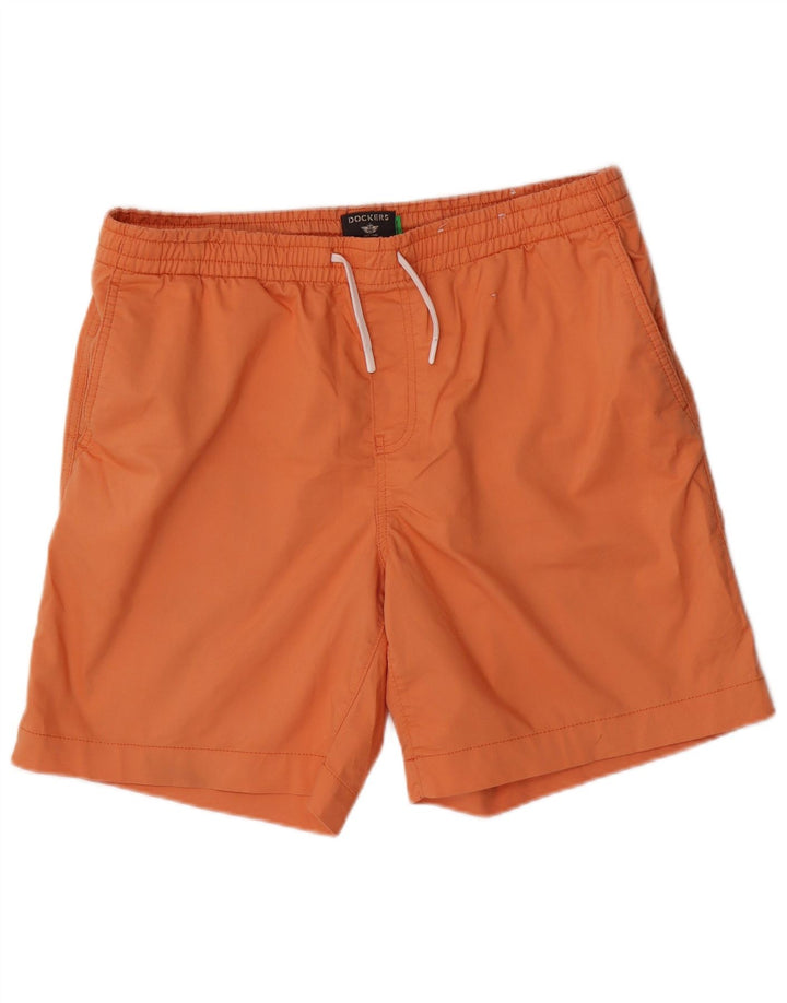 Dockers Herre Chino Shorts Large W36 Orange Polyester