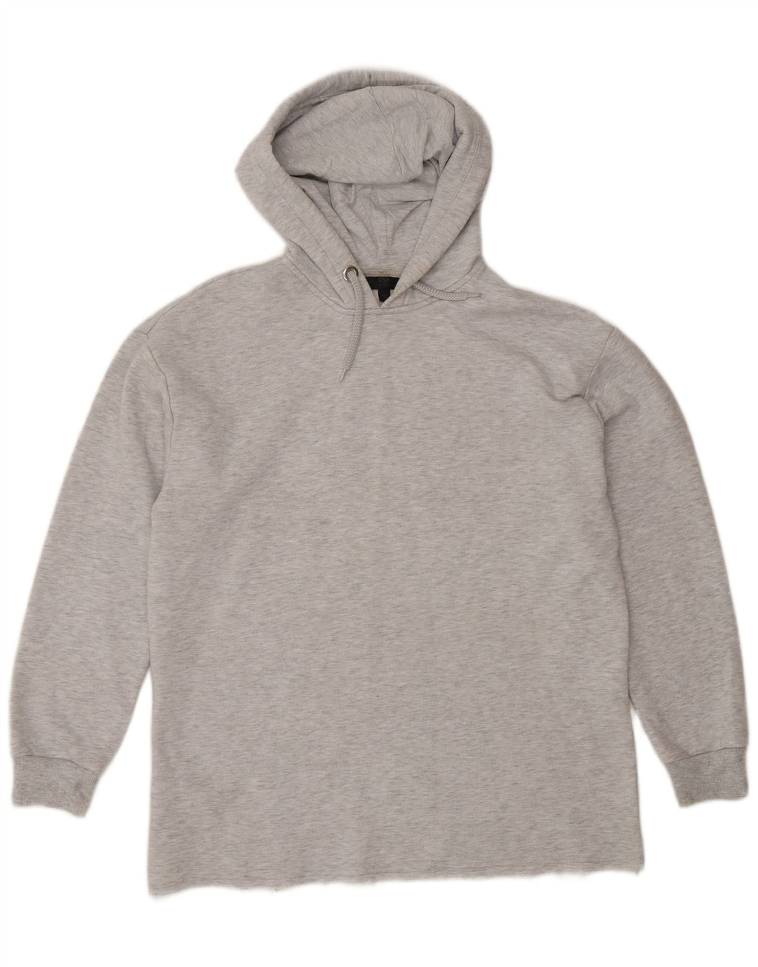 Topshop Dame Høj Oversized Hoodie Jumper UK 10 Small Grå Polyester