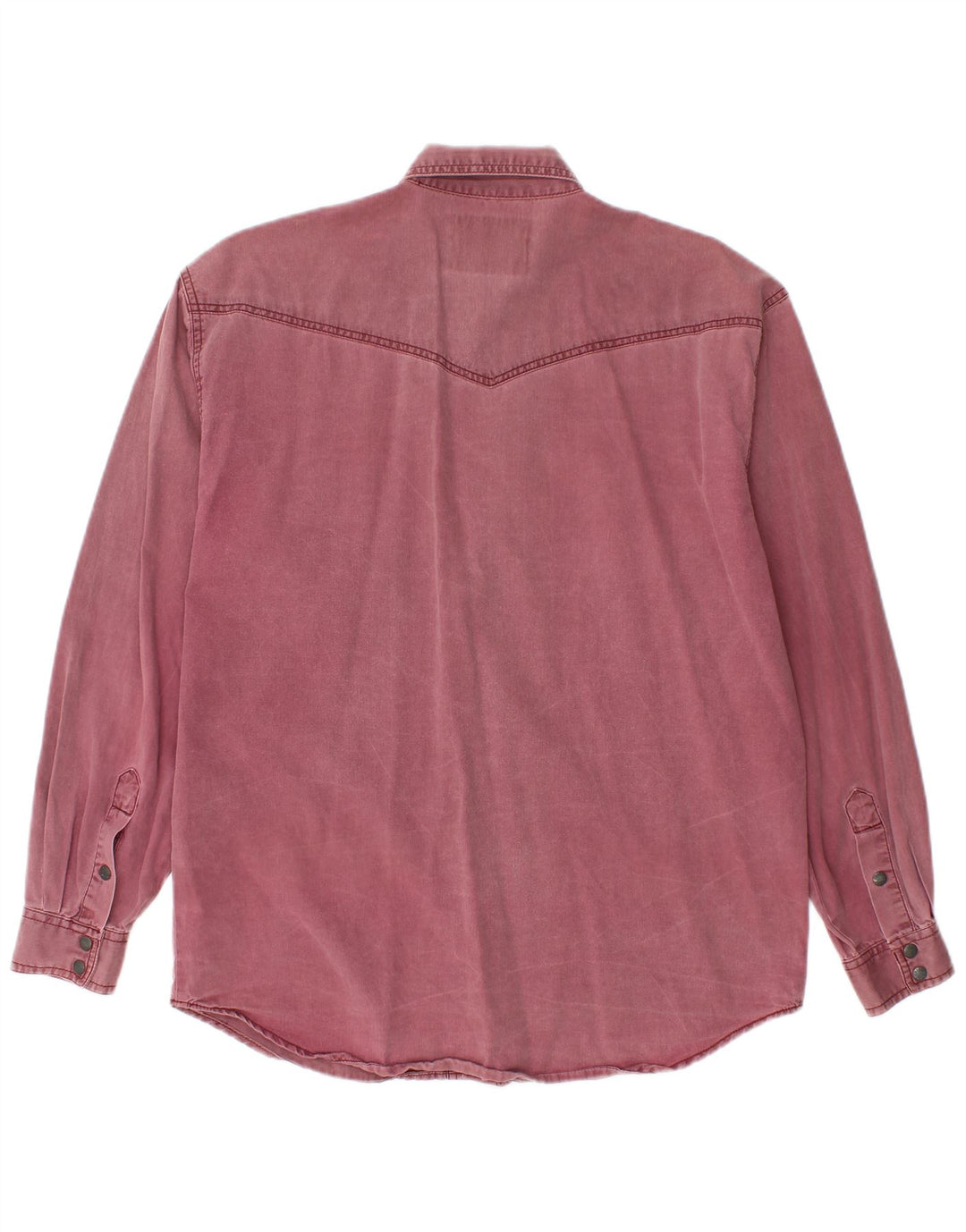 WRANGLER Western Denim skjorte til mænd Lille Bourgogne bomuld