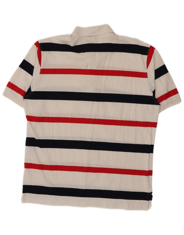 Paul & Shark Mens Yachting Polo Shirt Large White Striped