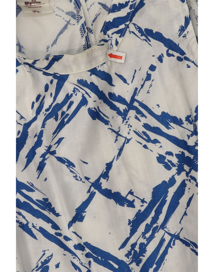 VINTAGE Womens Asymmetrical Dress IT 44 Medium Blue Argyle/Diamond Vintage Vintage and Second-Hand Vintage from Messina Hembry 