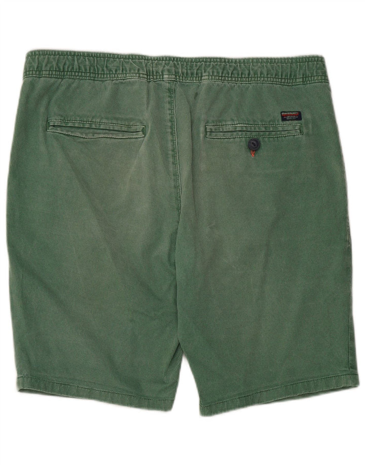 Superdry Chino-shorts til mænd store W36 grøn bomuld