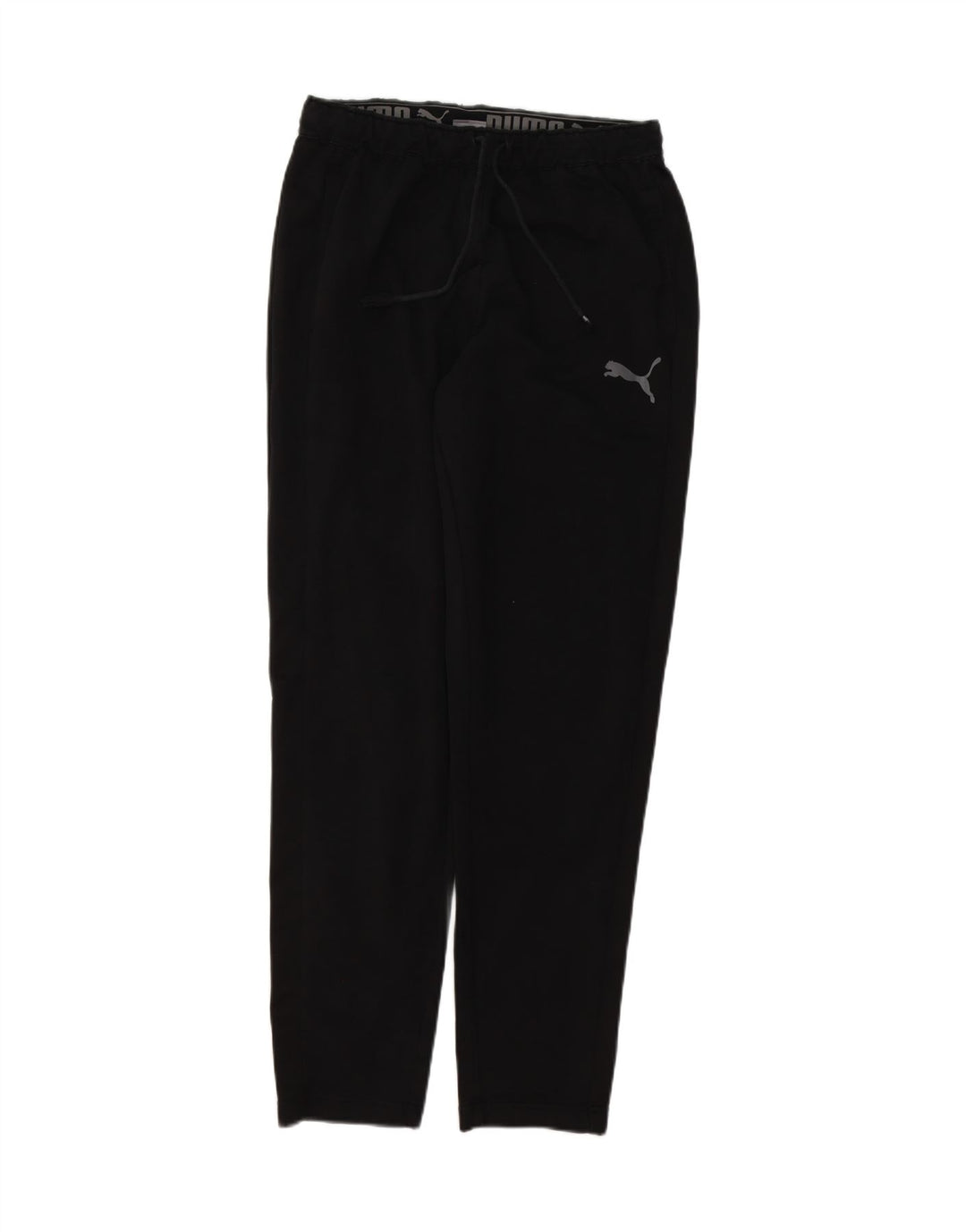 PUMA Mens Tracksuit Trousers Medium Black Cotton