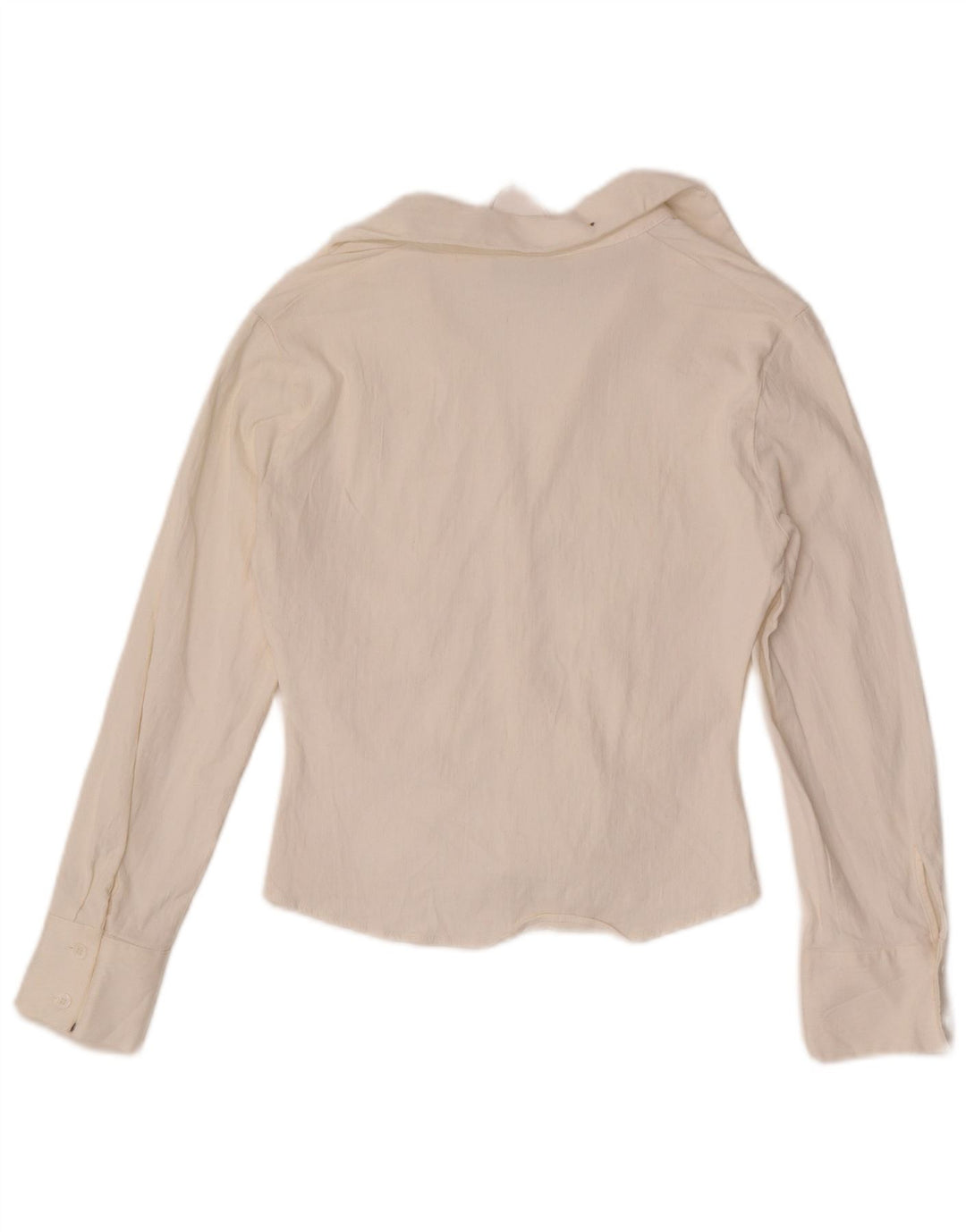Zara Womens Crop Shirt Bluse UK 10 Small White