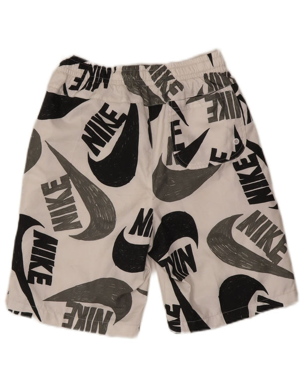 Nike drenge grafiske sportsshorts 12-13 år store hvide polyester