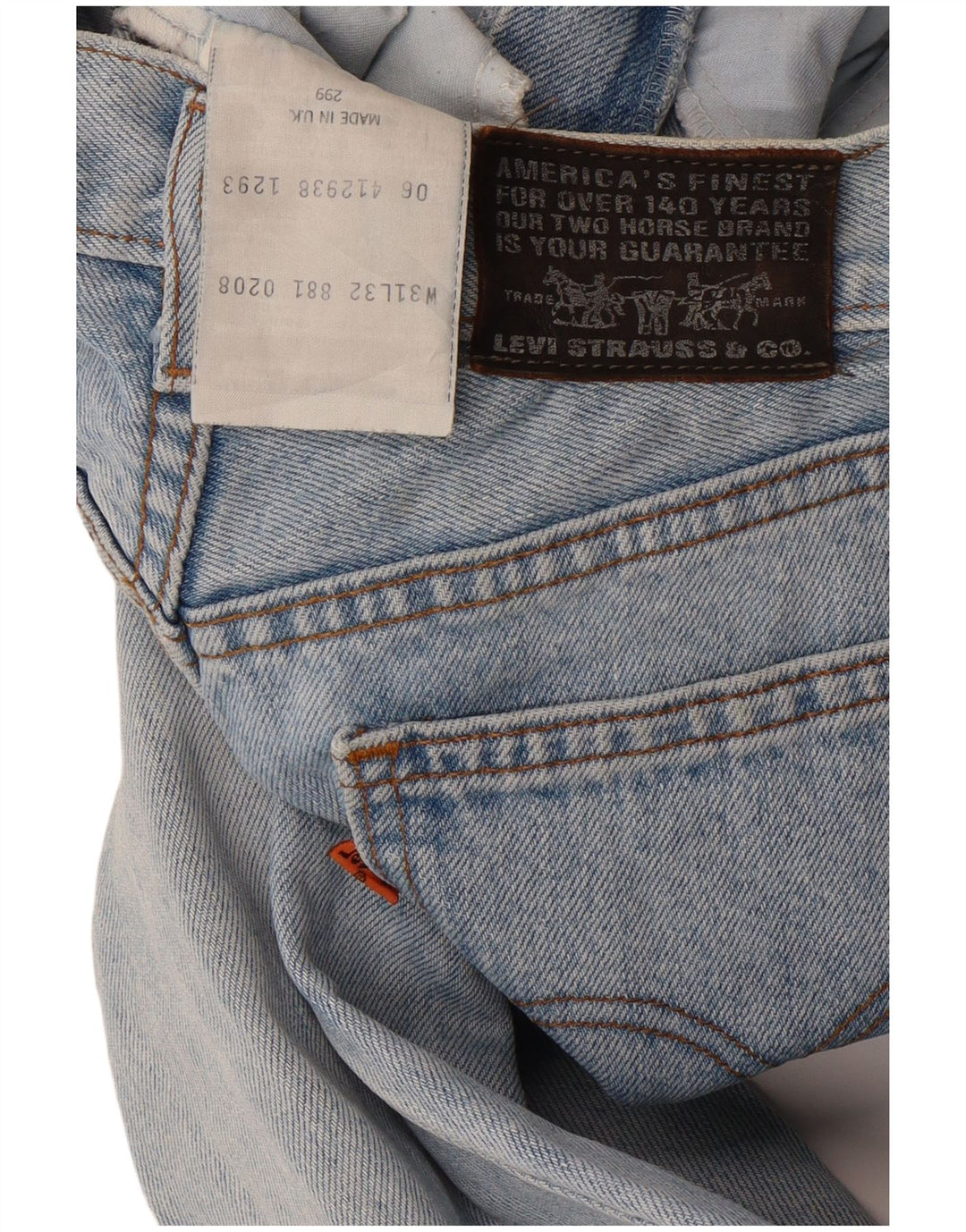 Levi's koniske jeans til kvinder W31 L32 blå bomuld