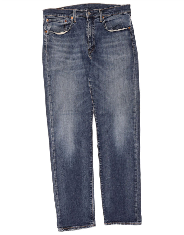 Levi's Herre 502 tilspidsede jeans W34 L34 blå bomuld