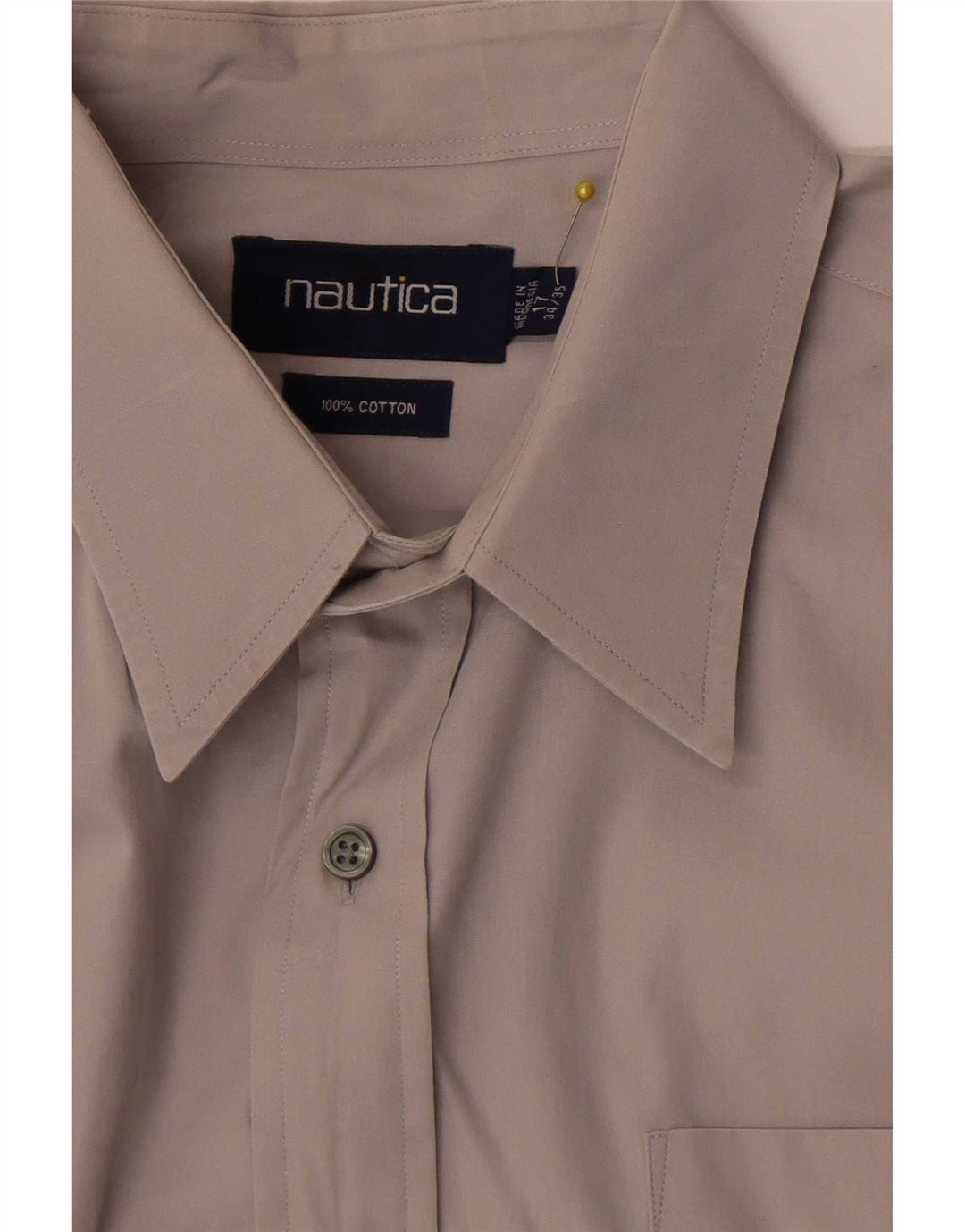 Nautica herreskjorte str. 17 XL Grå bomuld