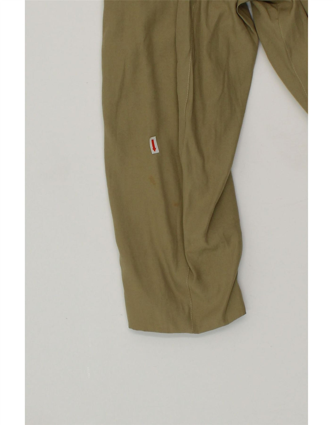 VINTAGE Mens Bomber Jacket UK 38 Medium Khaki Viscose Vintage Vintage and Second-Hand Vintage from Messina Hembry 