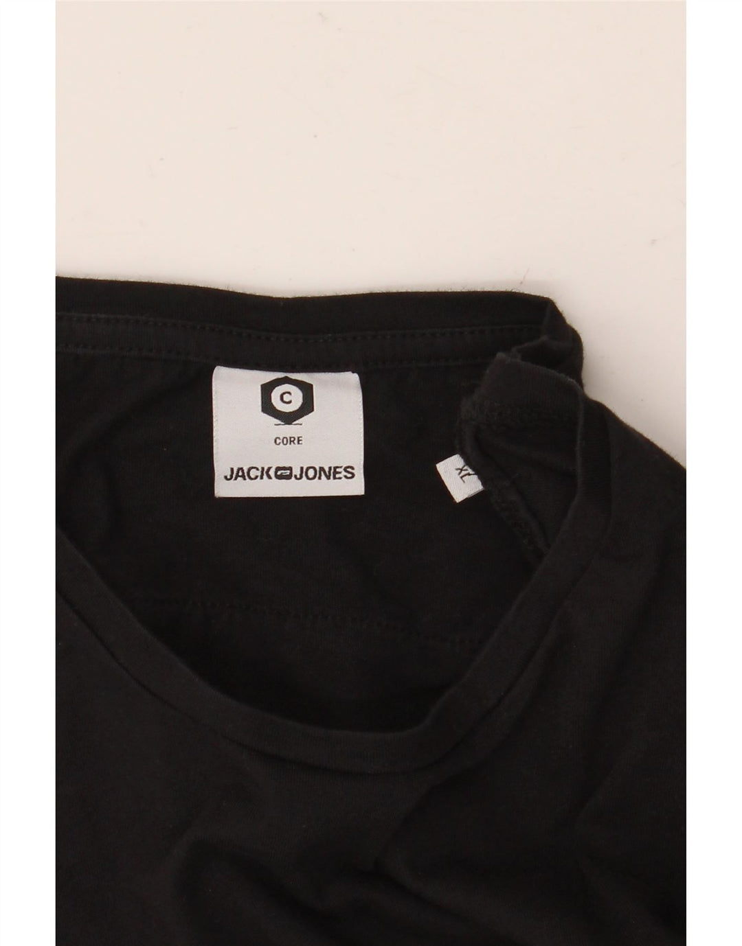 JACK & JONES Herre Grafisk T-Shirt Top XL Sort