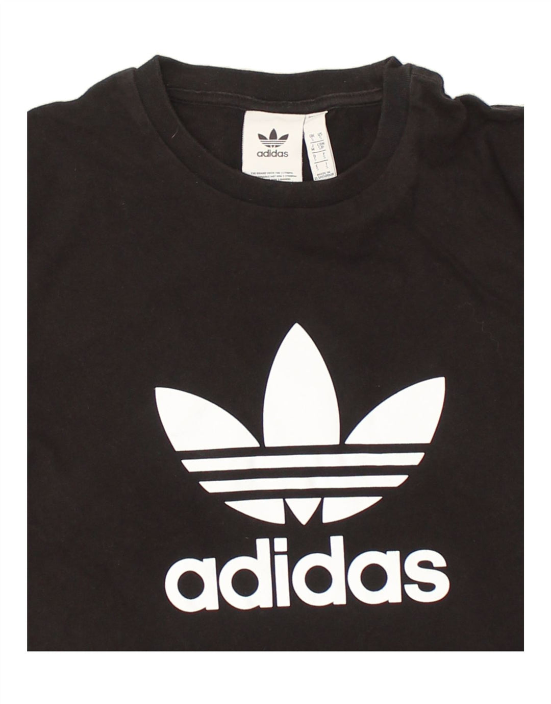 ADIDAS Mens Graphic T-Shirt Top Small Black Cotton | Vintage Adidas | Thrift | Second-Hand Adidas | Used Clothing | Messina Hembry 