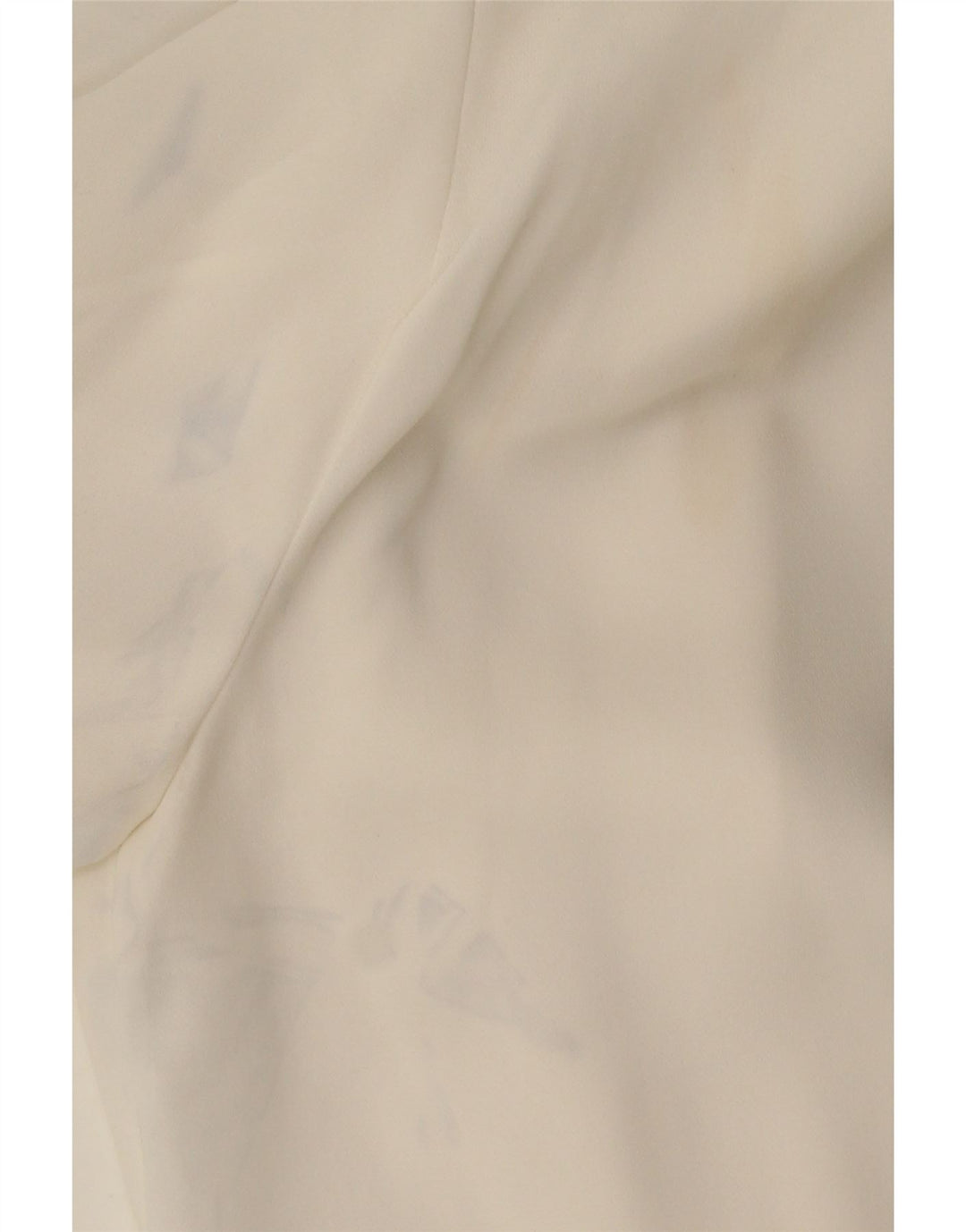 Zara Dame 3/4 ærmet bluse Top UK 6 XS Hvid Polyester