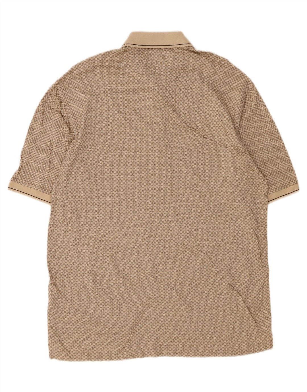 DOCKERS Mens Polo Shirt Medium Beige Geometric Cotton Vintage Dockers and Second-Hand Dockers from Messina Hembry 