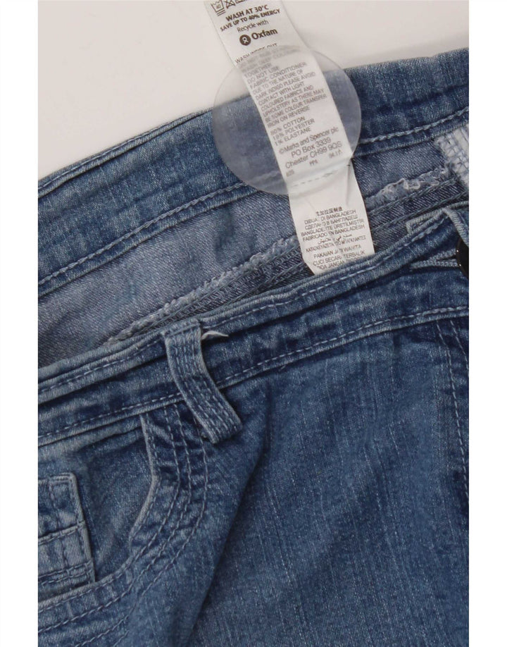 Marks & Spencer Dame Bootcut Jeans UK 18 XL W38 L30 Blå Bomuld