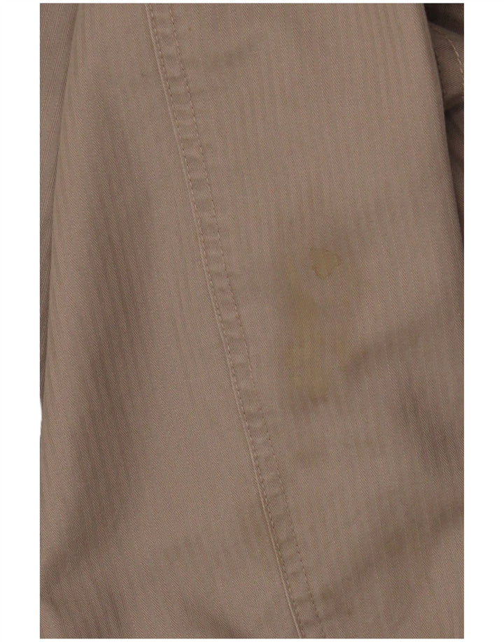 Marks & Spencer Bomberjakke til mænd UK 42 XL Beige nålestribet bomuld
