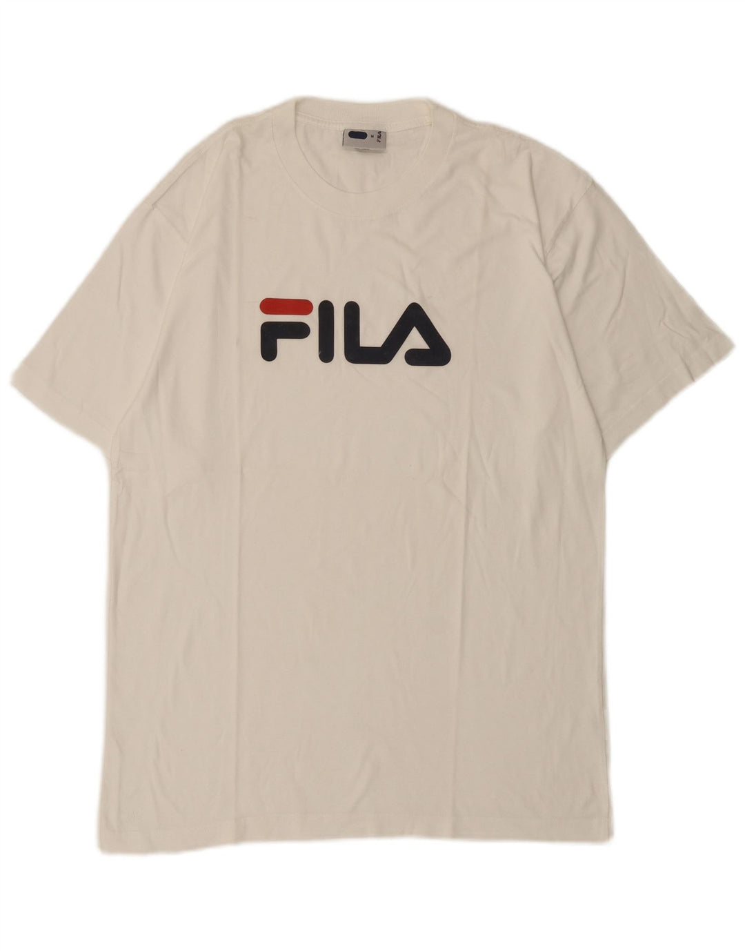 Fila Herre Grafisk T-Shirt Top Medium Hvid