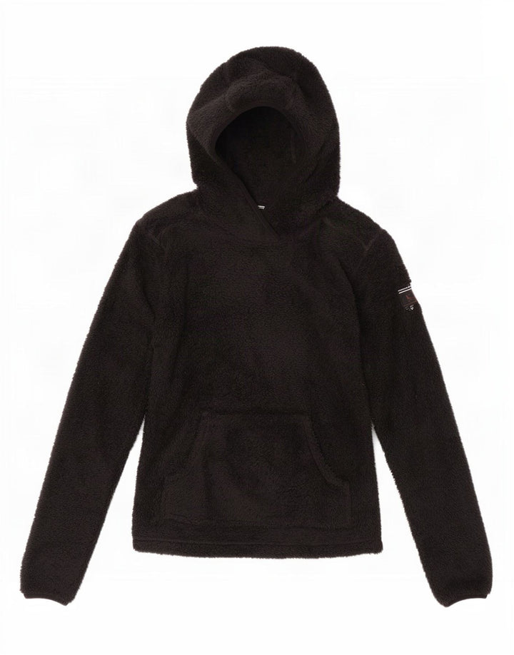 Vans Dame Hætte Fleece Jumper UK 10 Small Black Polyester