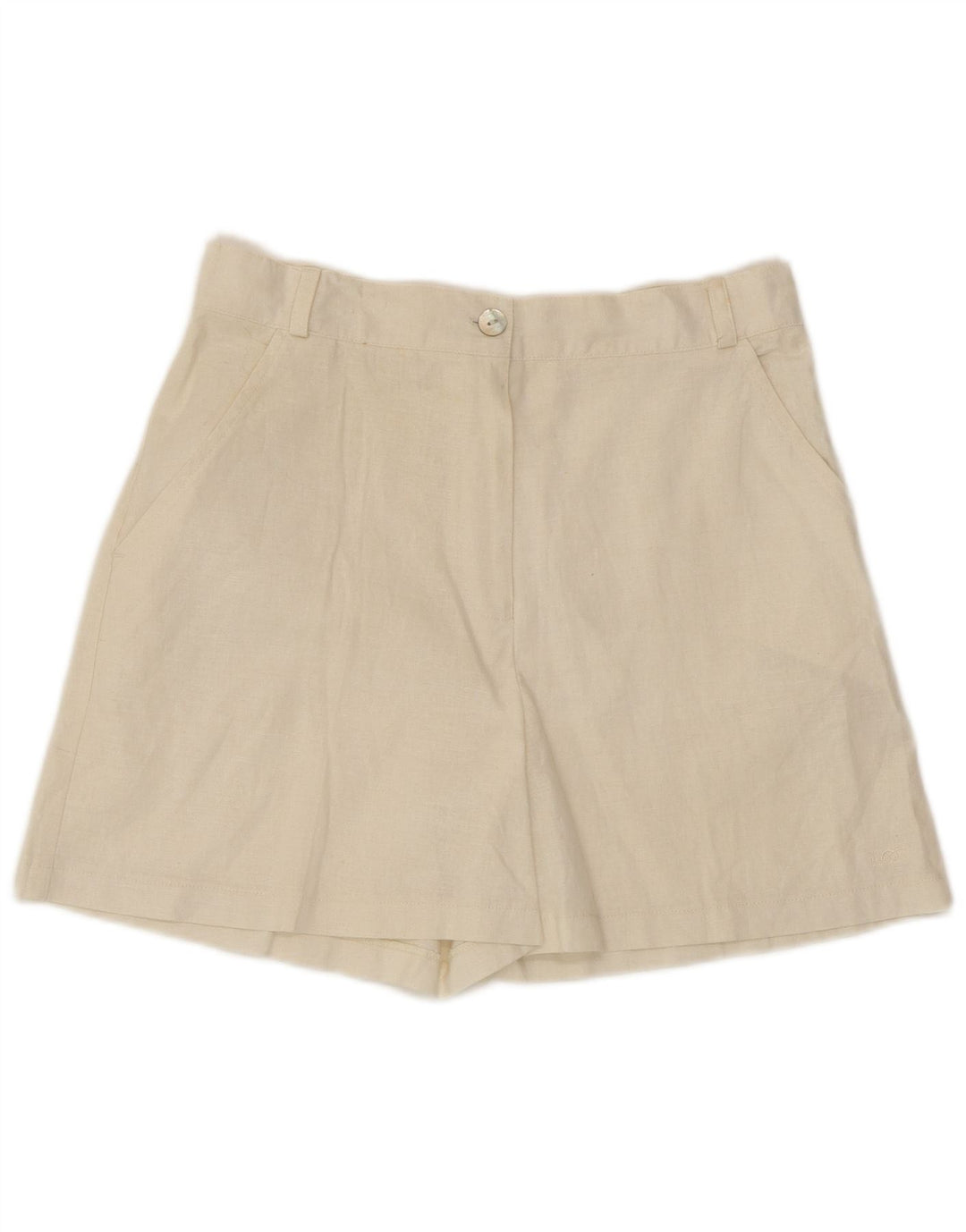 MAURITIUS Chino-shorts til kvinder IT 42 Medium W30 Hvid hør