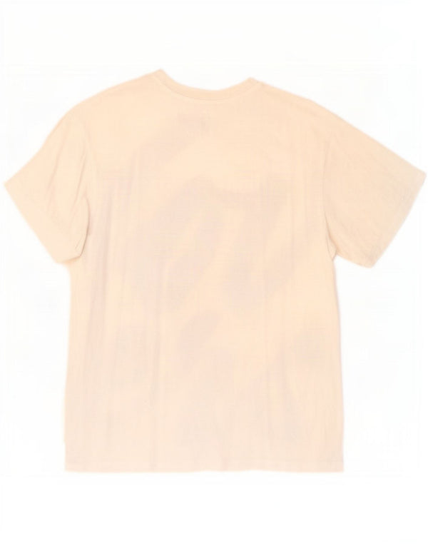 Liu Jo Mens Graphic T-Shirt Top XL Off White