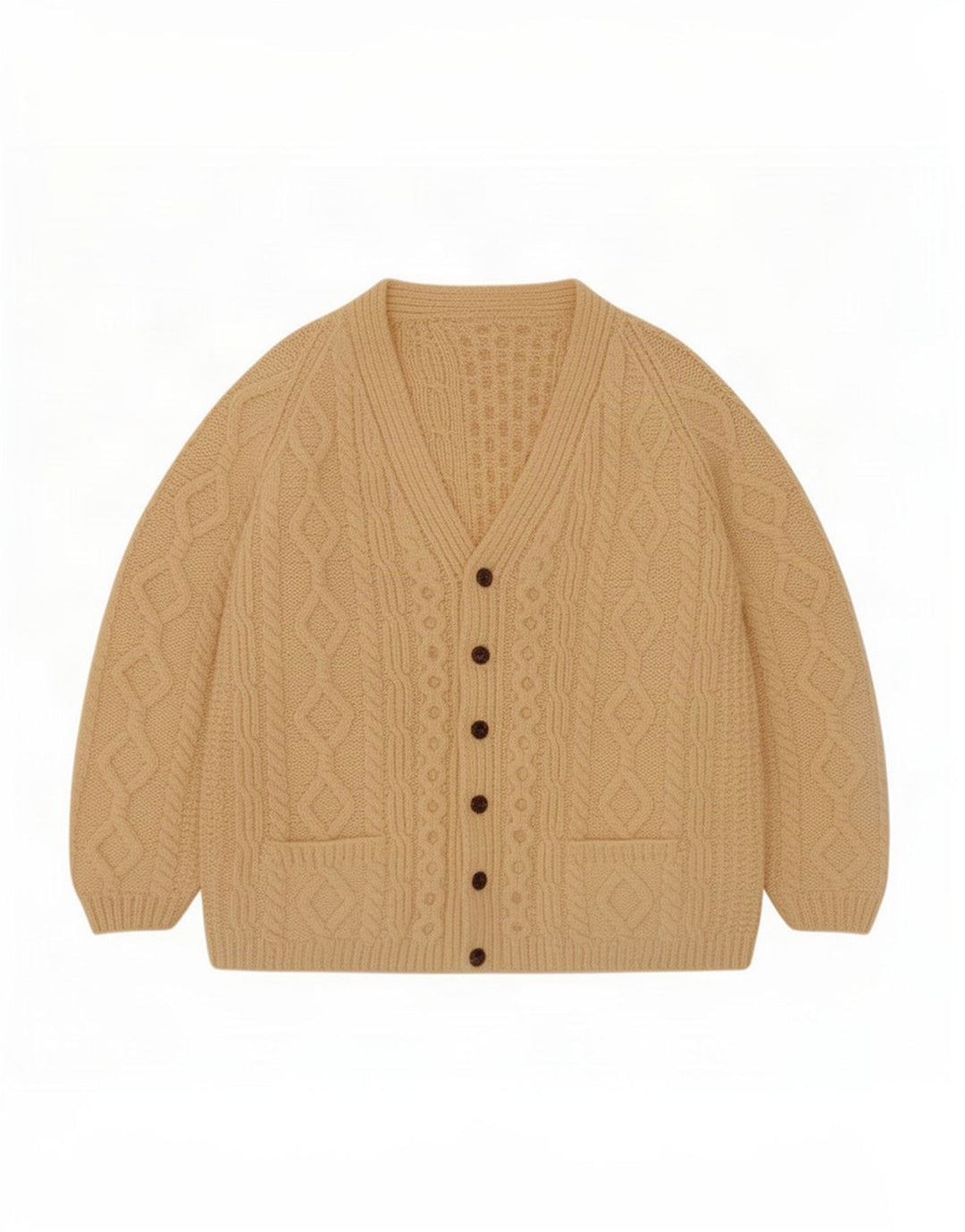 Vintage herre cardigan sweater Medium Beige