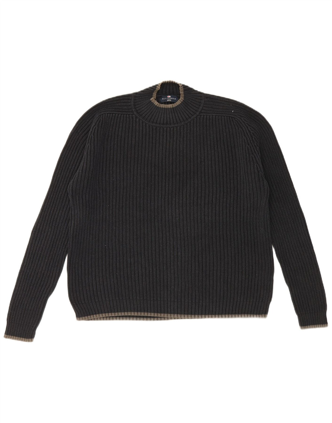 Marks & Spencer Herre Blue Harbor Crew Neck Jumper Sweater Large Navy