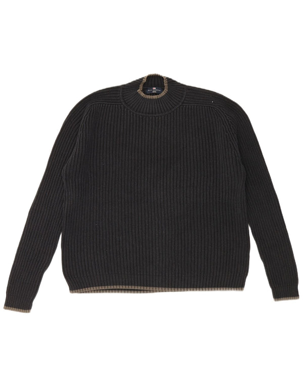 Marks & Spencer Herre Blue Harbor Crew Neck Jumper Sweater Large Navy