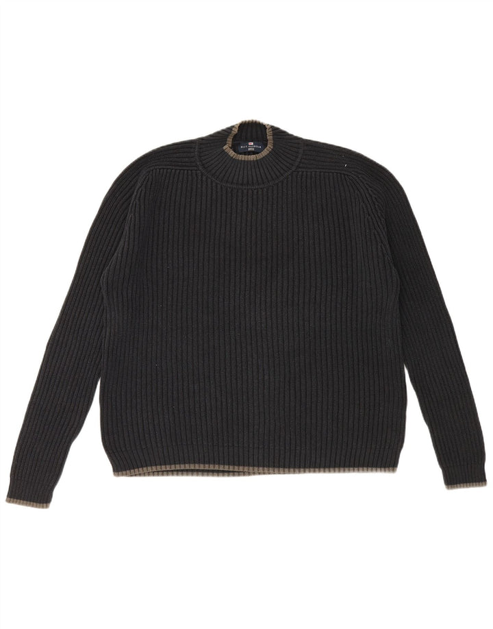 Marks & Spencer Herre Blue Harbor Crew Neck Jumper Sweater Large Navy