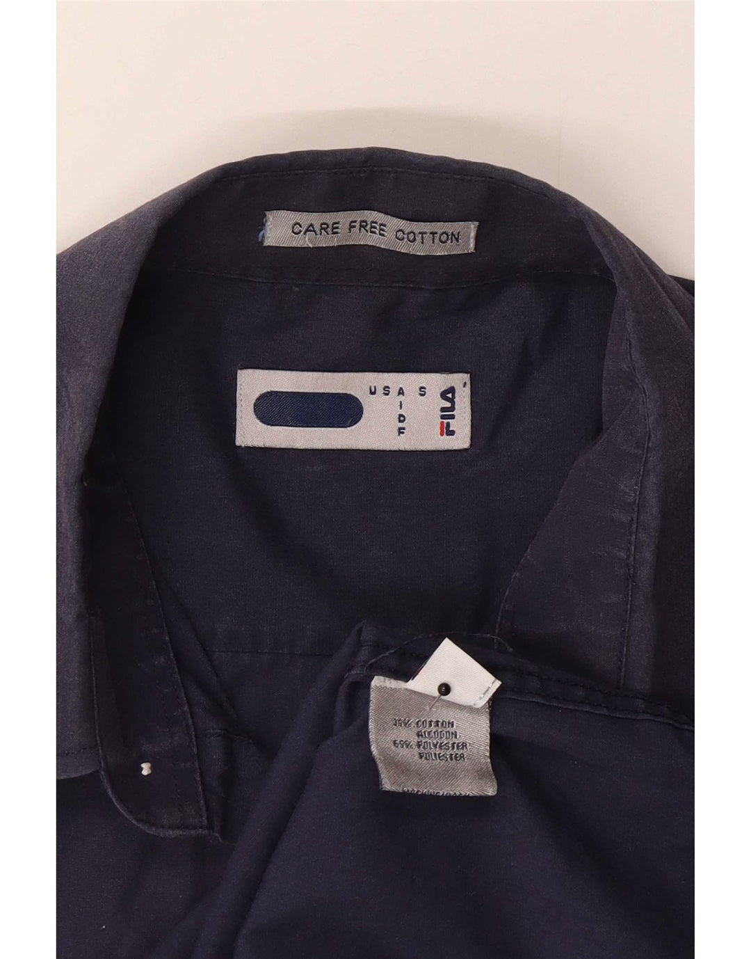 Fila herreskjorte lille marineblå polyester
